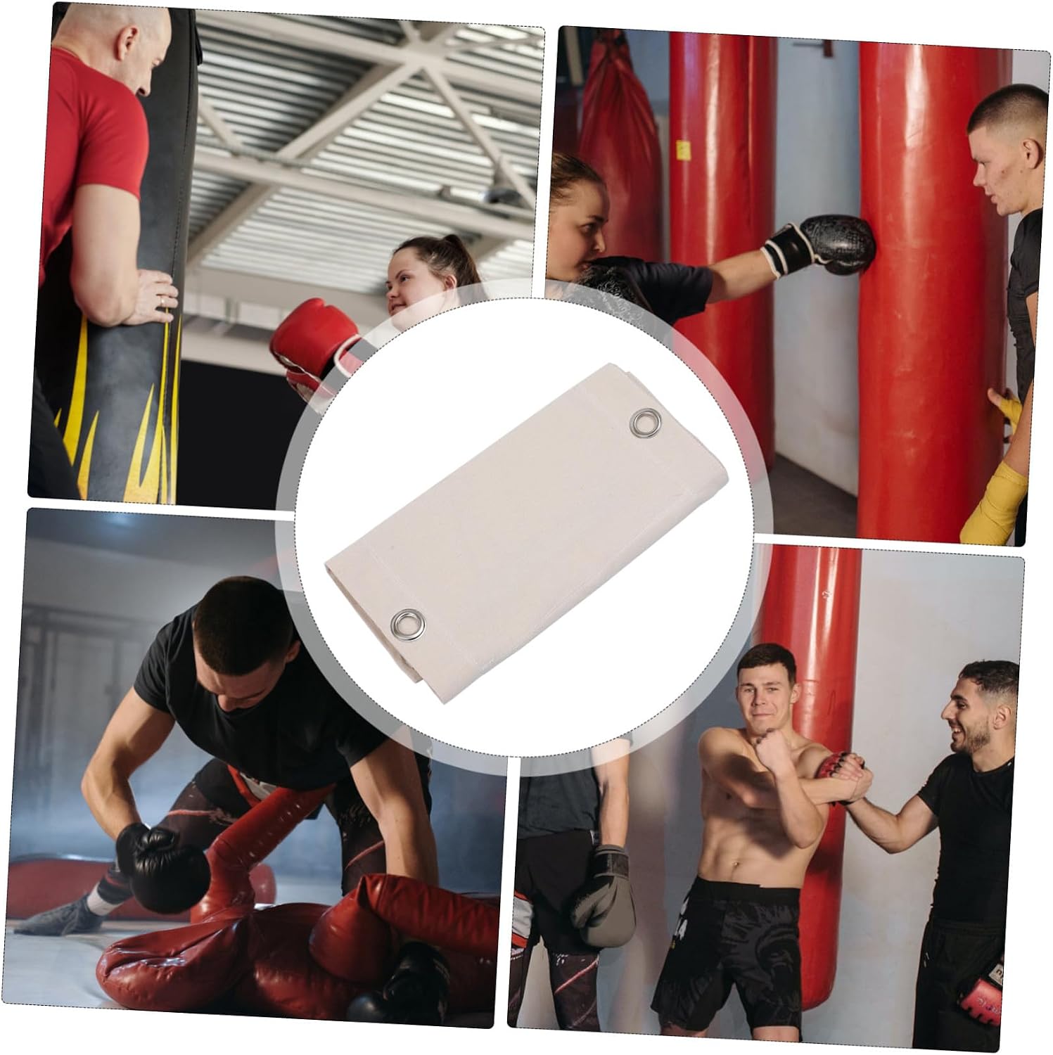 1pc Triplet Gym Workout Wall Bag Lightweight Boxing Training Sandbag for Kickboxing Thai Boxing Karate and More Canvas Design for Enhanced Training Effect