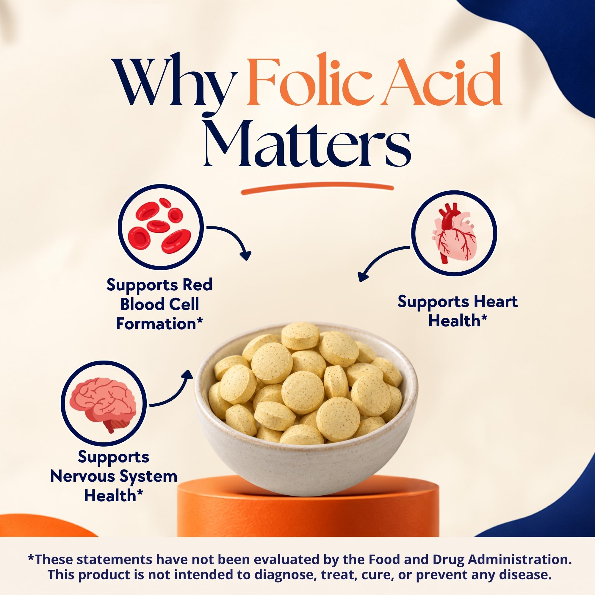 Vitamatic Folic Acid 5 mg (5,000 mcg), 120 Vegetarian Tablets (2 Pack) — Amazon image 3