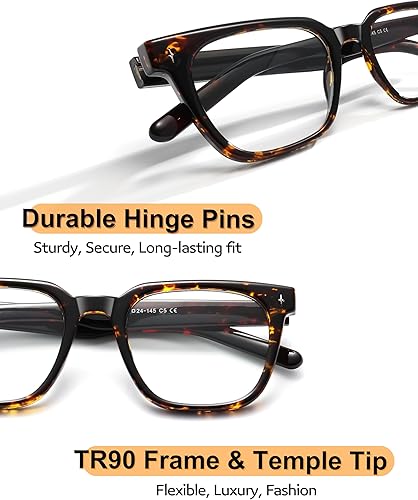 Miniatura 4 de Overzied - Gafas cuadradas de luz azul para mujer y hombre, antideslumbrante, reducen la fatiga ocular para juegos, computadora, pantalla