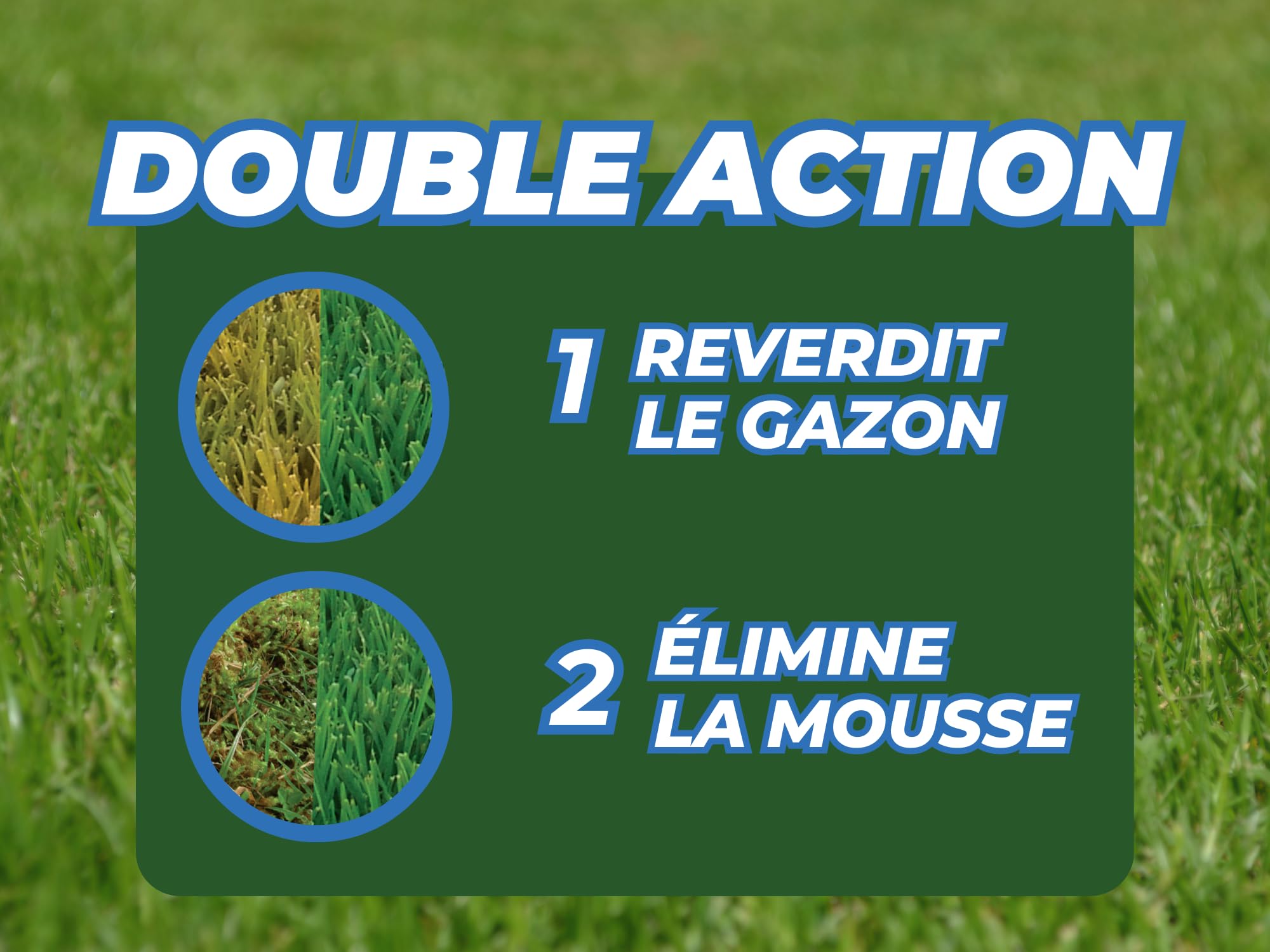 SOLABIOL Engrais Gazon 14 Kg Double Action 350m² Granulés Anti-Mousse