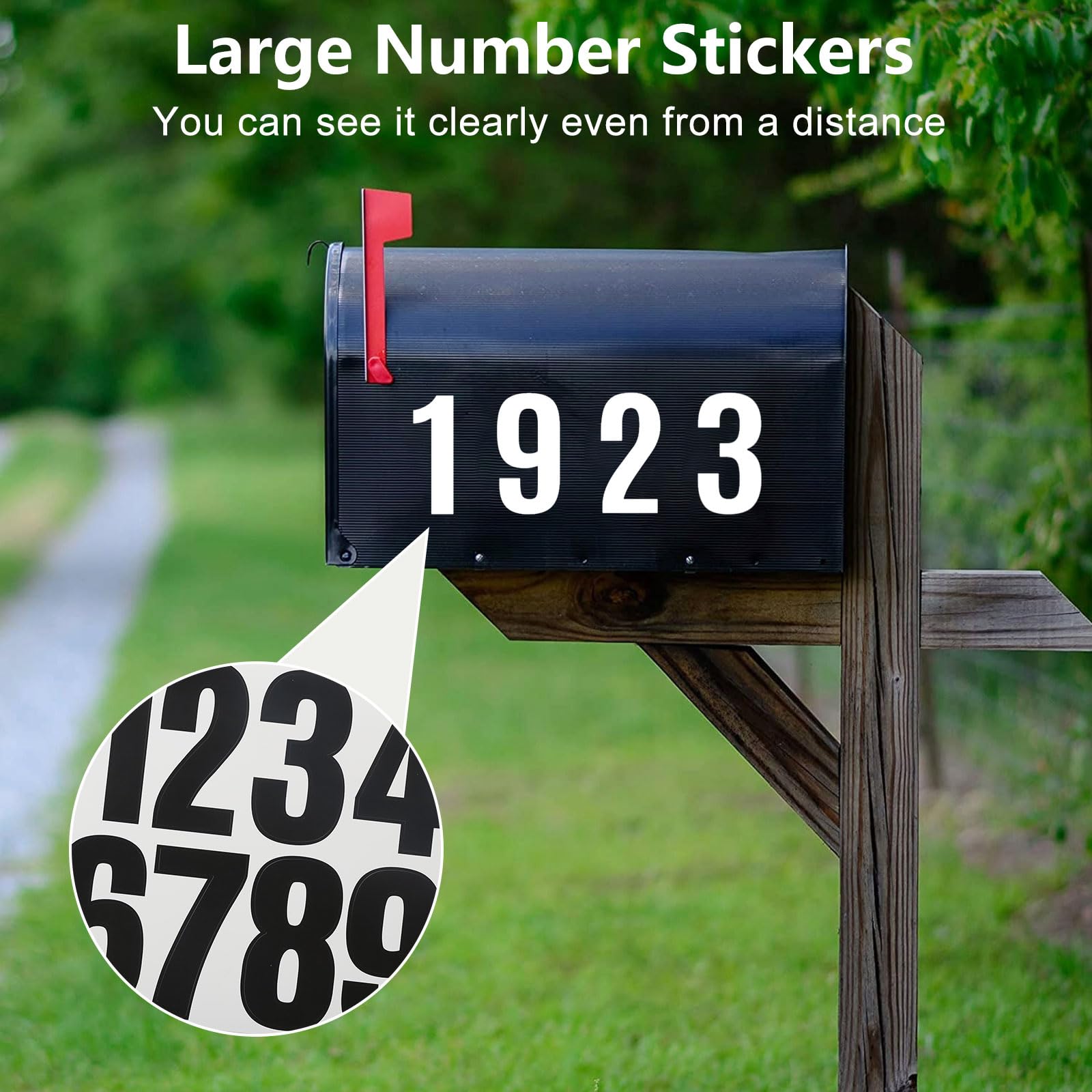 Window Numbers Before Reflective Number Stickers 4 Inch House Number Stickers - 10 Sheets ...