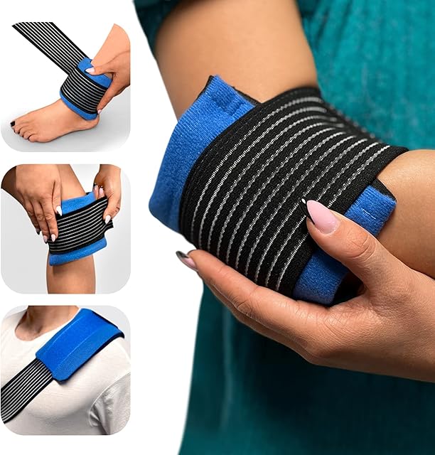 azark Hot and Cold Compress for Quick Relief for Swelling and Pain, First aid Compress wrap, Freeze or Heat for Relief of Knee, Ankle, Shoulder, Back Pain and Much More for Fast Recovery