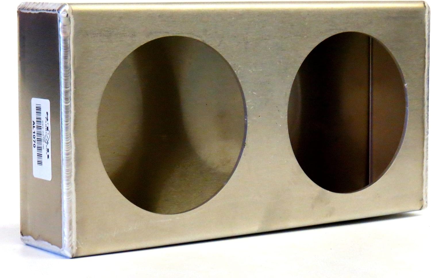 Tail Light Box, Double 4" Round, Smooth Aluminum, for Truck or Trailer, Star Fabrication, AL1070