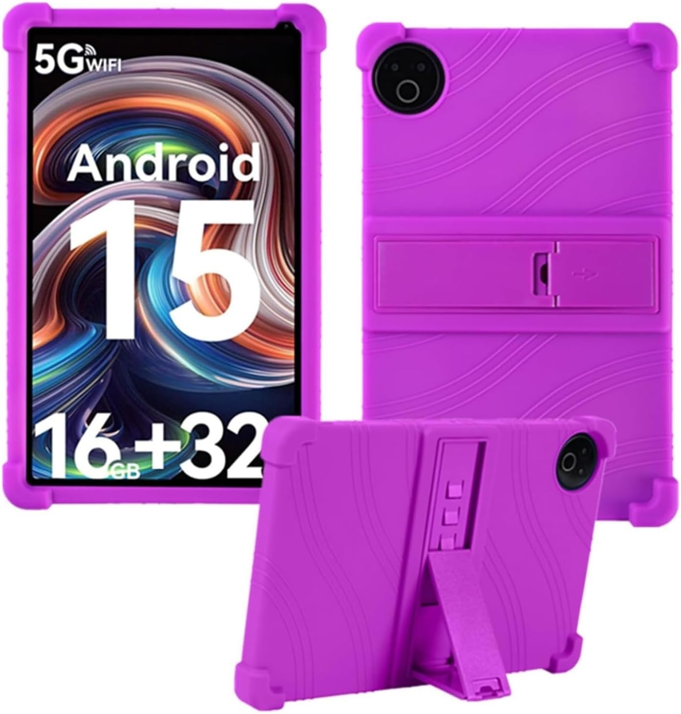 Case for Evermyth Tablet 10 Inch Cover (Purple)