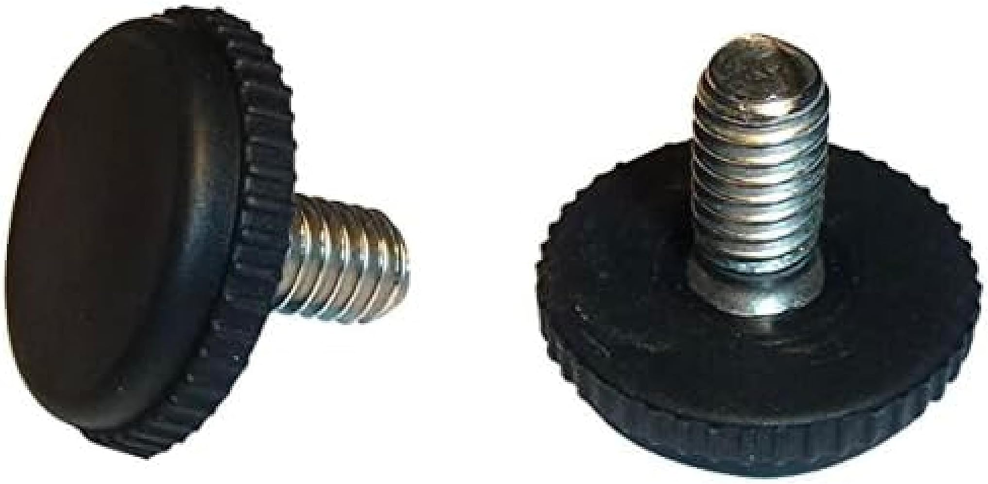 Stainless Steel Screw-in Feet Furniture Sliders, Glides for Patio Furniture, Outdoor Chairs, and More, 5/16"-18 Thread, Pack of 16, Black