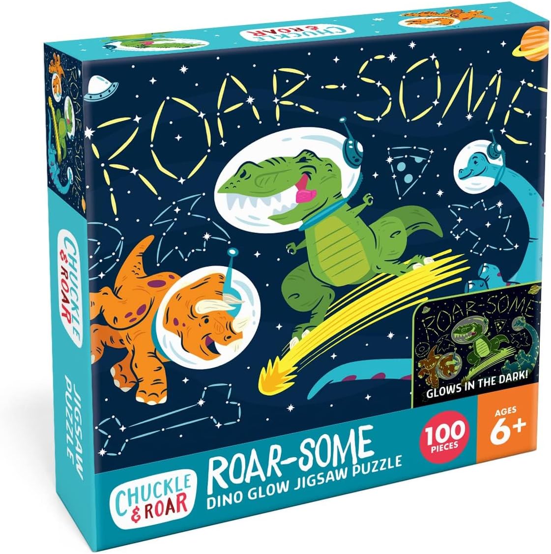 Amazon.com: Chuckle & Roar Jigsaw 100 PC Educational Puzzle Roar-Some ...