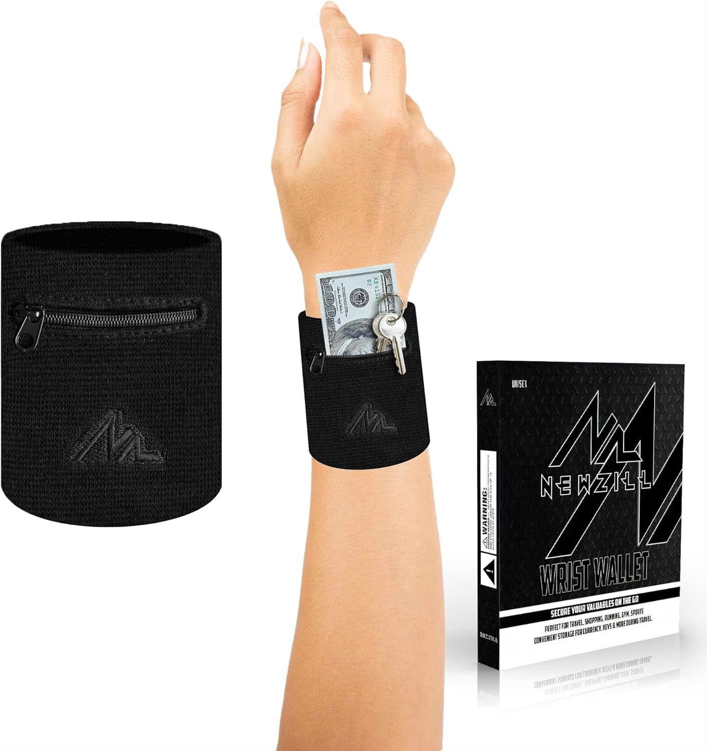 Wrist Wallet with Zipper – Cotton Sweatbands for Active Lifestyles Wrist Wallet with Zipper – Cotton Sweatbands for Active Lifestyles