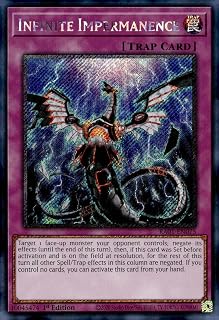 Infinite Impermanence (Platinum Secret Rare) - RA01-EN075 - Platinum Secret Rare - 1st Edition