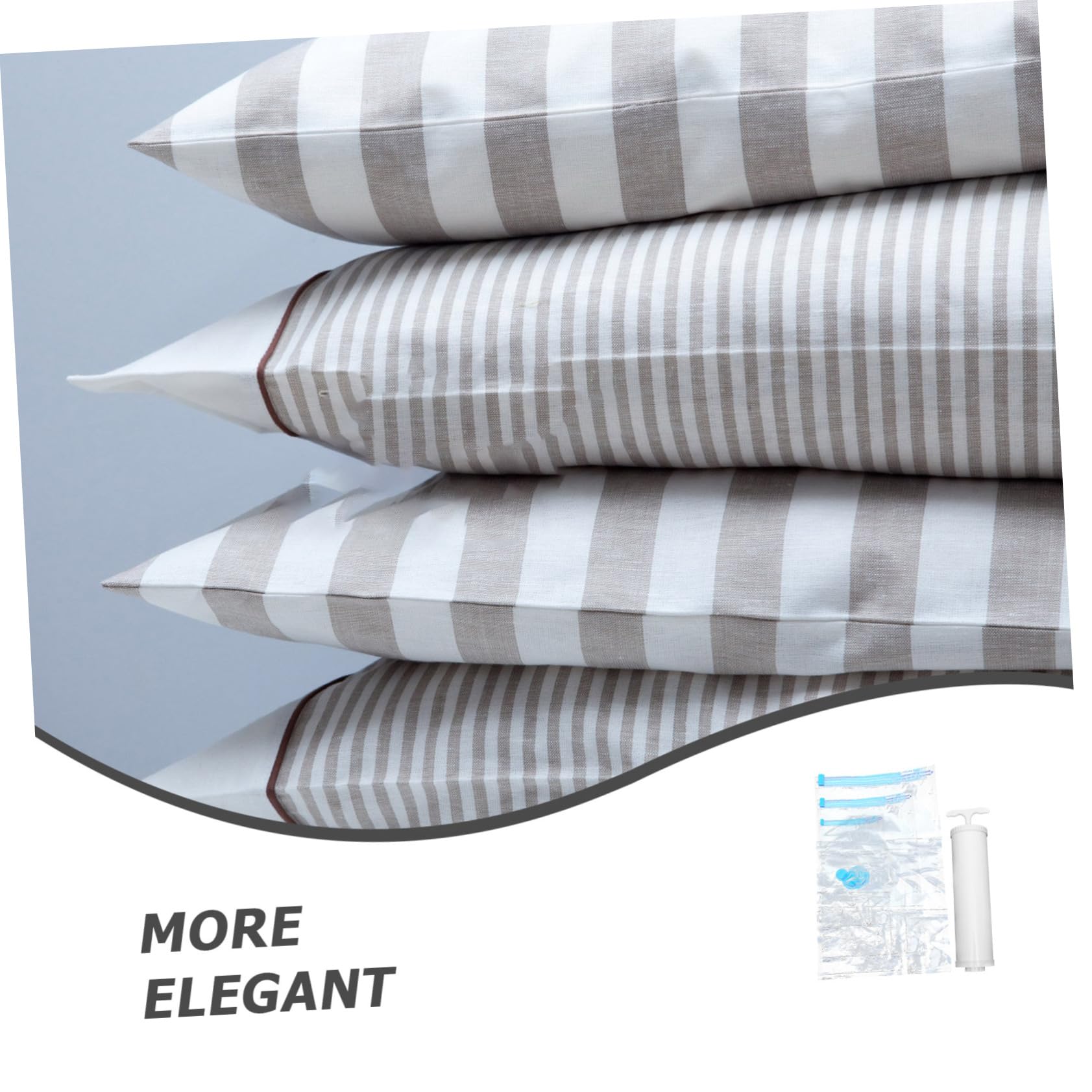 Ciieeo Sacchetti Sottovuoto per Compressione Abiti e Biancheria in Pet e Pe 10 Pezzi 30x50cm X3 50x70cm X3 Pompa Manuale Inclusa