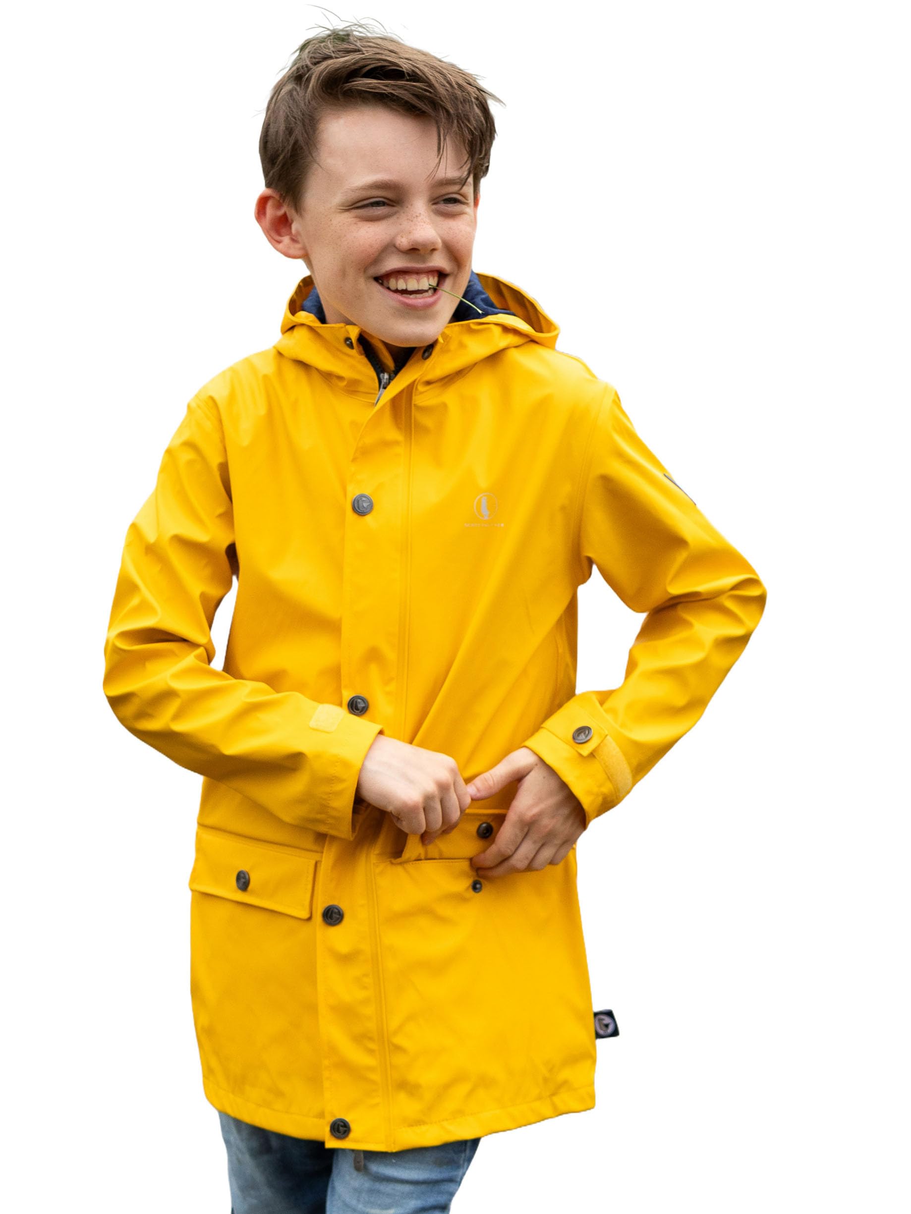 SCHIETWETTER Unisex Kinder Regenjacke Augenklappe Paxton, Friesennerz, verschweißte Nähte