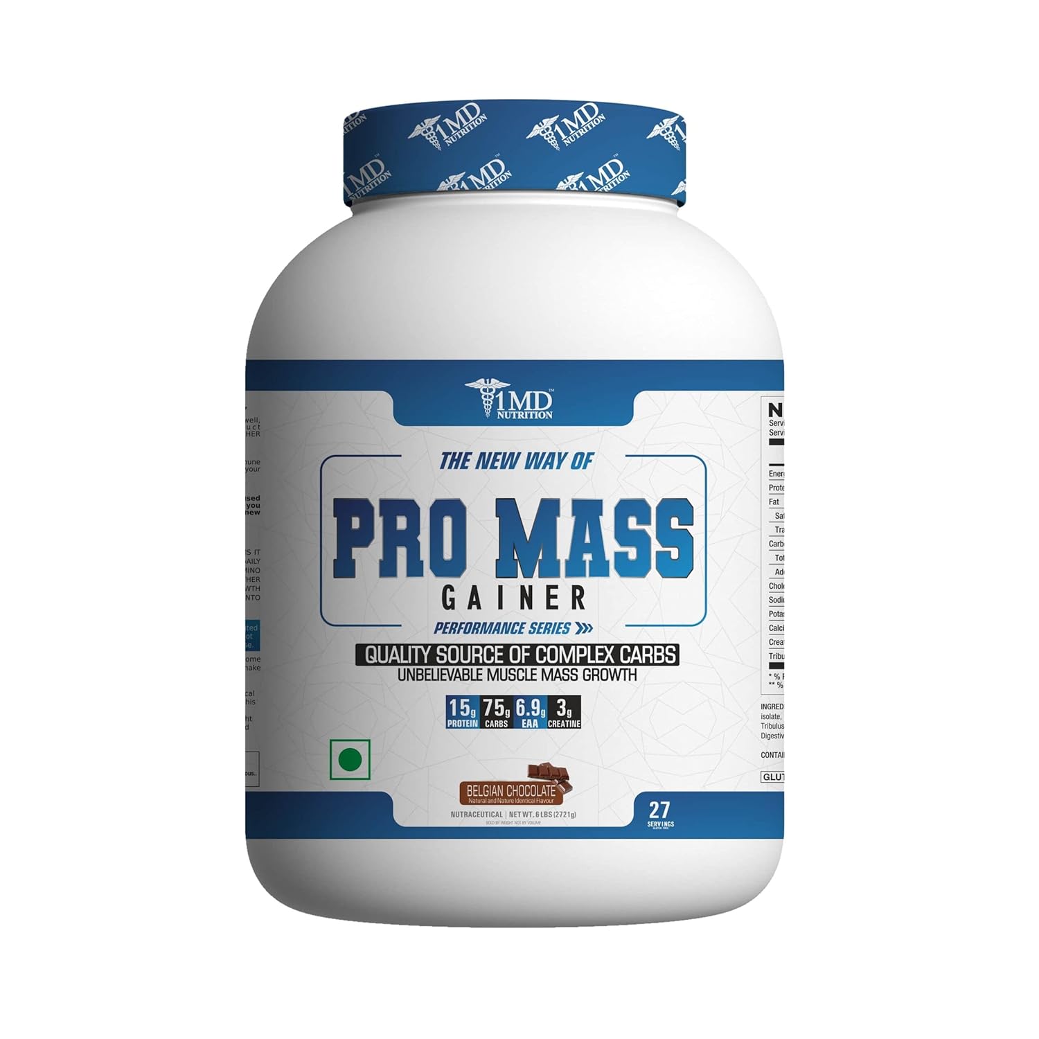1 MD NUTRITION Pro Mass Gainer American IceCream Flavor 6.6 lbs