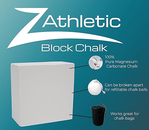 Miniatura 2 de Z Athletic Block Chalk para gimnasia, levantamiento de pesas, escalada en roca, crossfit (varios tamaños disponibles)