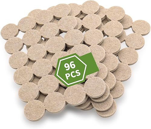 Miniatura 9 de Almohadillas de fieltro para muebles de madera dura, 68 unidades, almohadillas de muebles, protectores de suelo para pisos de madera dura,