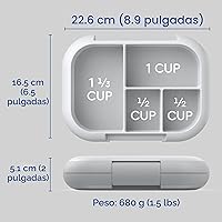 Vista 7 de Bentgo Kids Chill lonchera; solución para el almuerzo con 4 compartimentos y paquete de hielo extraíble para comidas y aperitivos para llevar, a