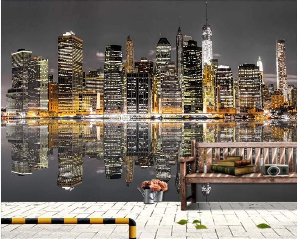 Amazon Co Jp 3d壁紙壁紙 都会建築 ナイトビュー 3d写真壁紙 寝室 リビングルーム ビデオ 壁 3d壁紙 Wanpaper ホーム キッチン