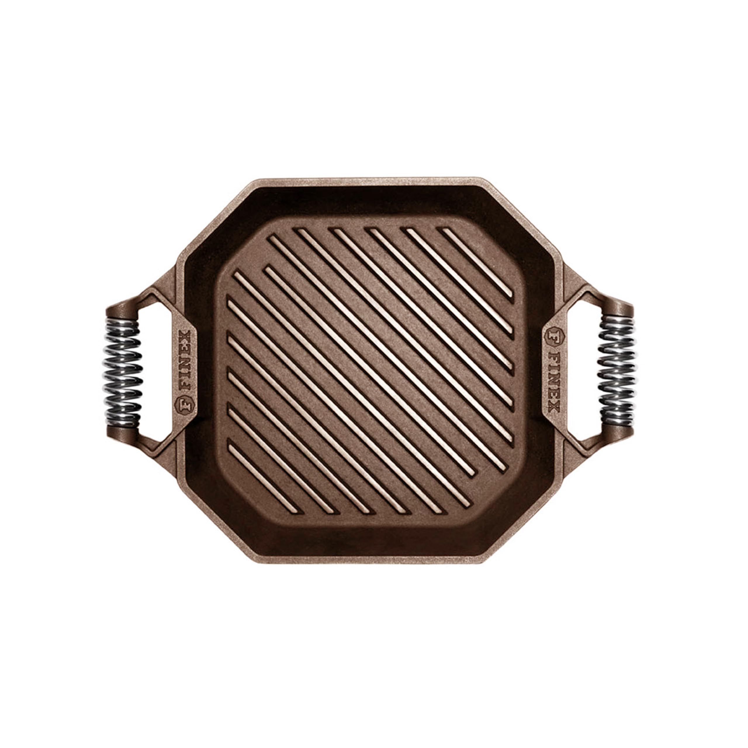 12" Cast Iron Grill Pan, Modern Heirloom, Handcrafted in The USA, Pre-Seasoned with Organic Flaxseed Oil