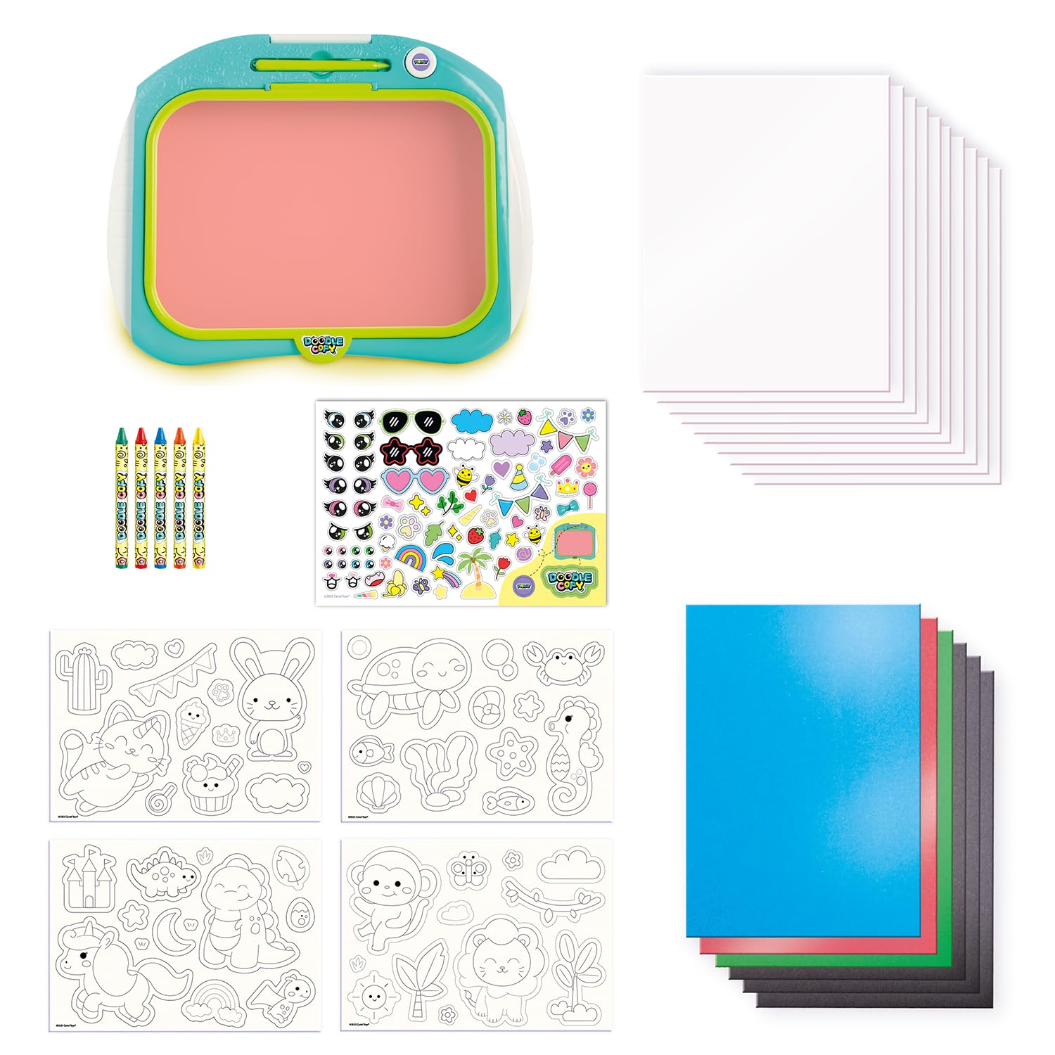 Canal Toys - Tablette Enfant Doodle Copy pour Imprimer Ses Dessins - Compose, Dessine, Imprime et Colorie - Cadeau Enfant 4 Ans + - Loisirs Créatif- 50 Modèles - Tablette Dessin - LIT 004