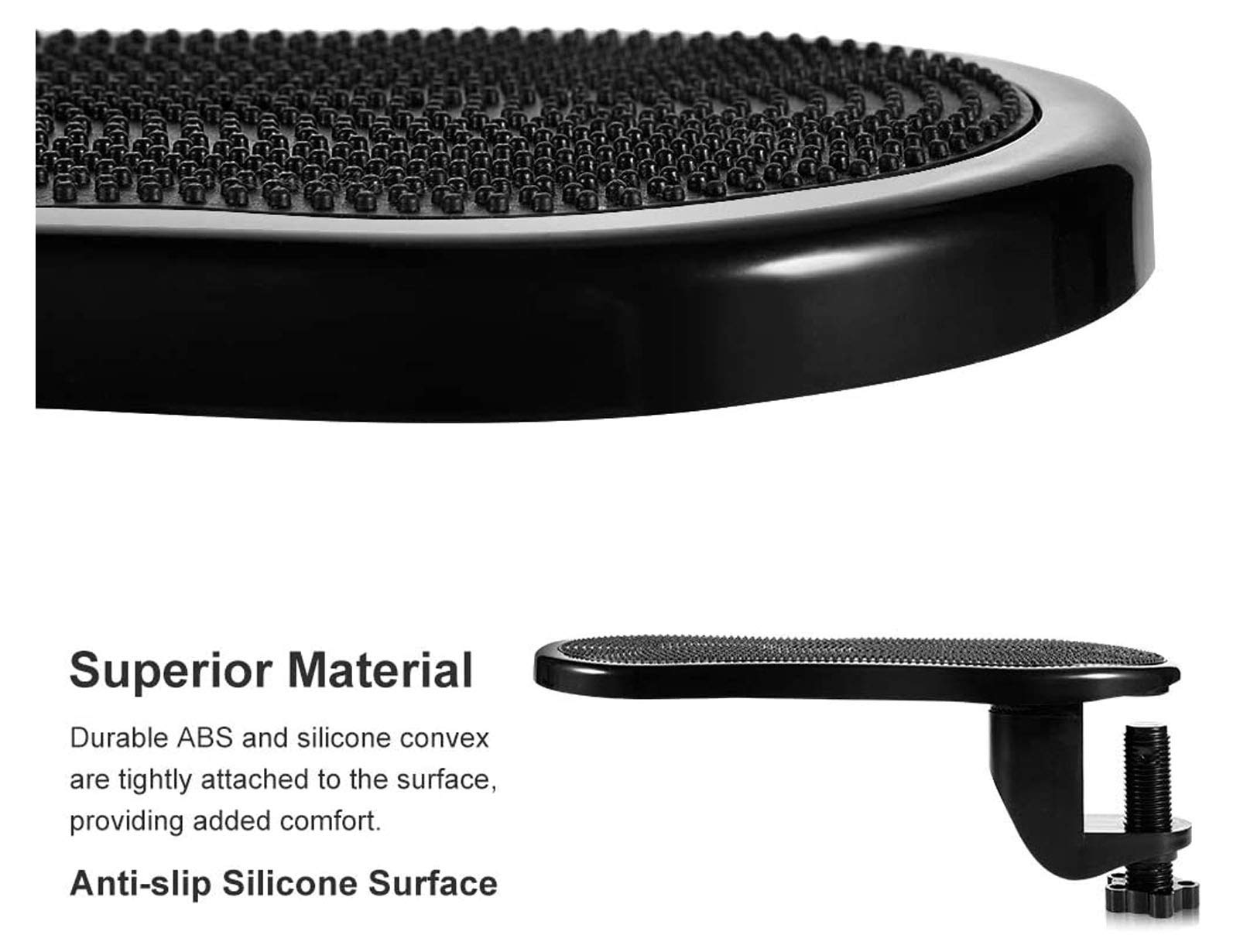 Cuscino per poggiabraccia per computer da massaggio, estensore per poggiapolsi girevole regolabile ergonomico per gomito, supporto per braccio mouse tastiera home office per rilasciare lo stress ed