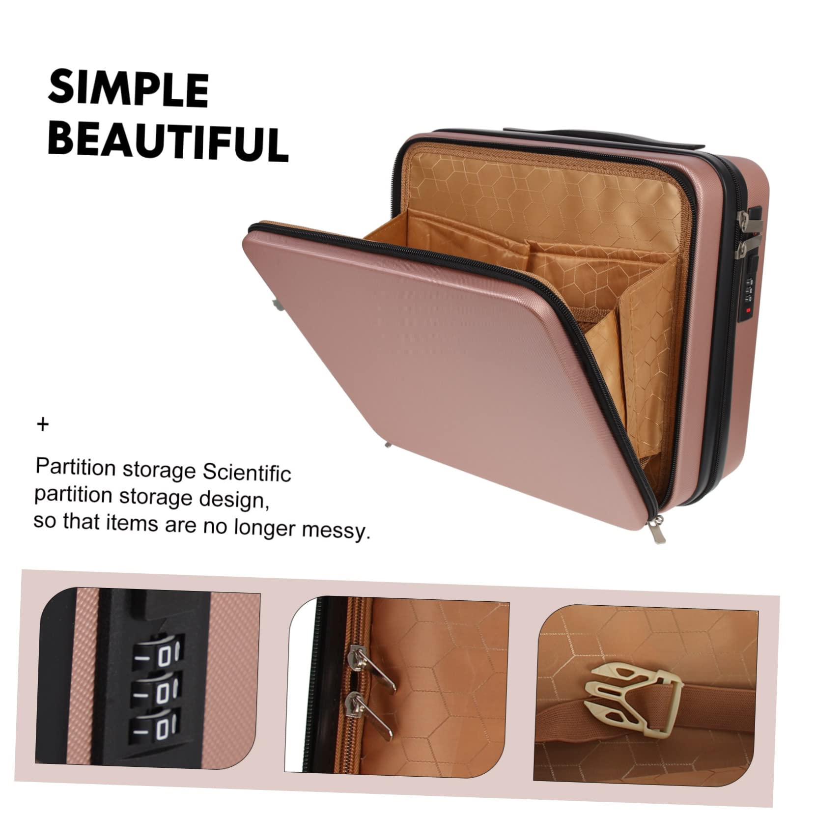 Healeved Valigia Forniture Per Il Trucco Astuccio Viaggio Borsa Da Toeletta Per Viaggi Valigie Rigide Sacca Per Organizzatore Piccolo Trasporto Gomma Da Cancellare