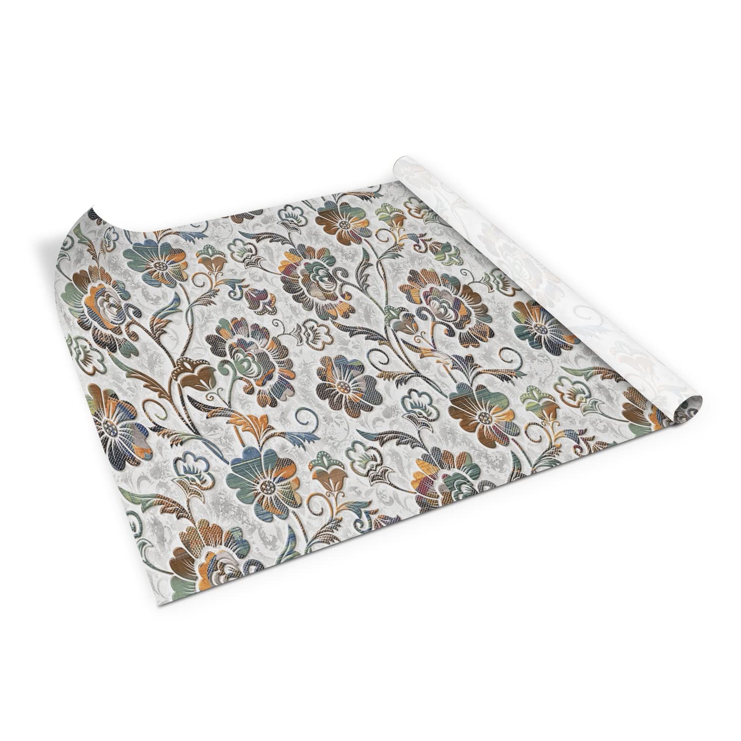 Pegatina para muebles que cubre imperfecciones lámina autoadhesiva floral piedra 100x50