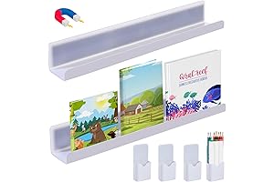 Clear Magnetic Book Shelf for Whiteboard - Keep Everything Organized