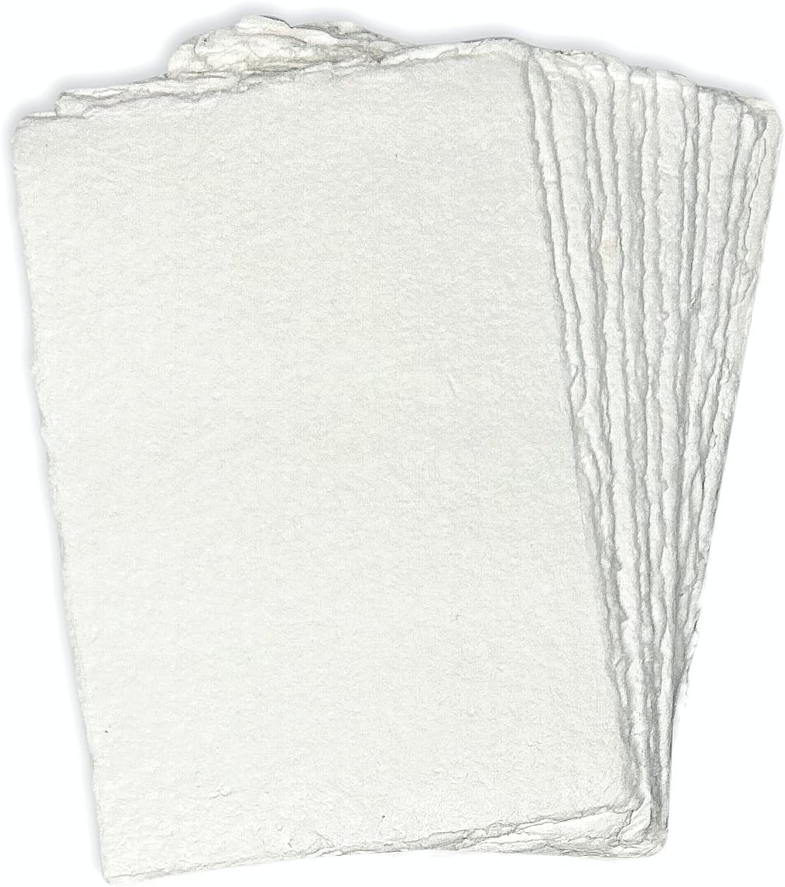 Thick Handmade A6 Size Watercolor Paper with Deckle Edge