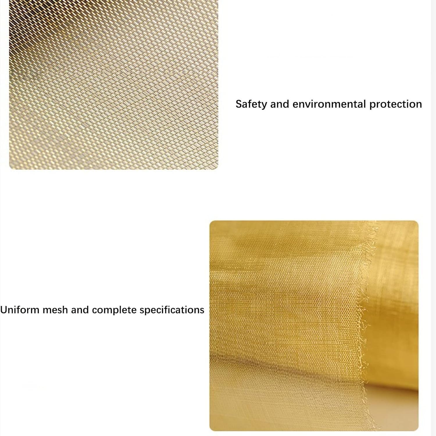 HSF Rete metallica fine, tessuto in rete metallica di rame for protezione dalle radiazioni, rete in rame for schermatura del segnale elettromagnetico rolka z siatki drucianej ( Color : Brass 120mesh ,