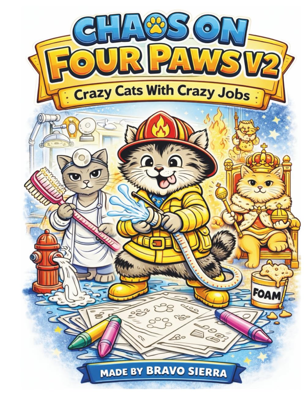 Chaos On Four Paws V2 - Crazy Cats With Crazy Jobs