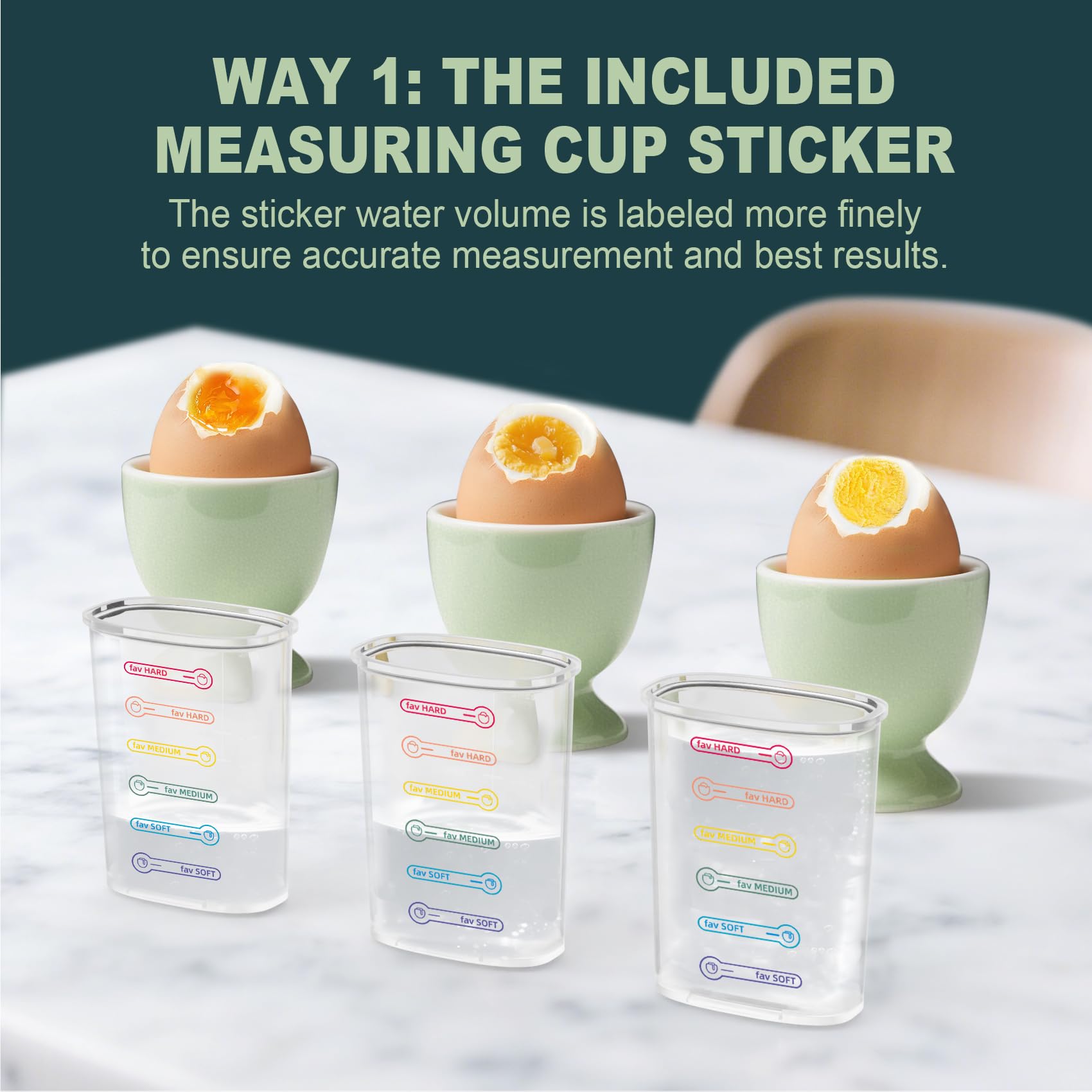 Olla rápida para huevos, olla eléctrica de huevos con capacidad para 7 huevos duros para huevos duros, medianos, suaves, escalfados, huevos al vapor, caldera de huevos con apagado automático, sin BPA, 4