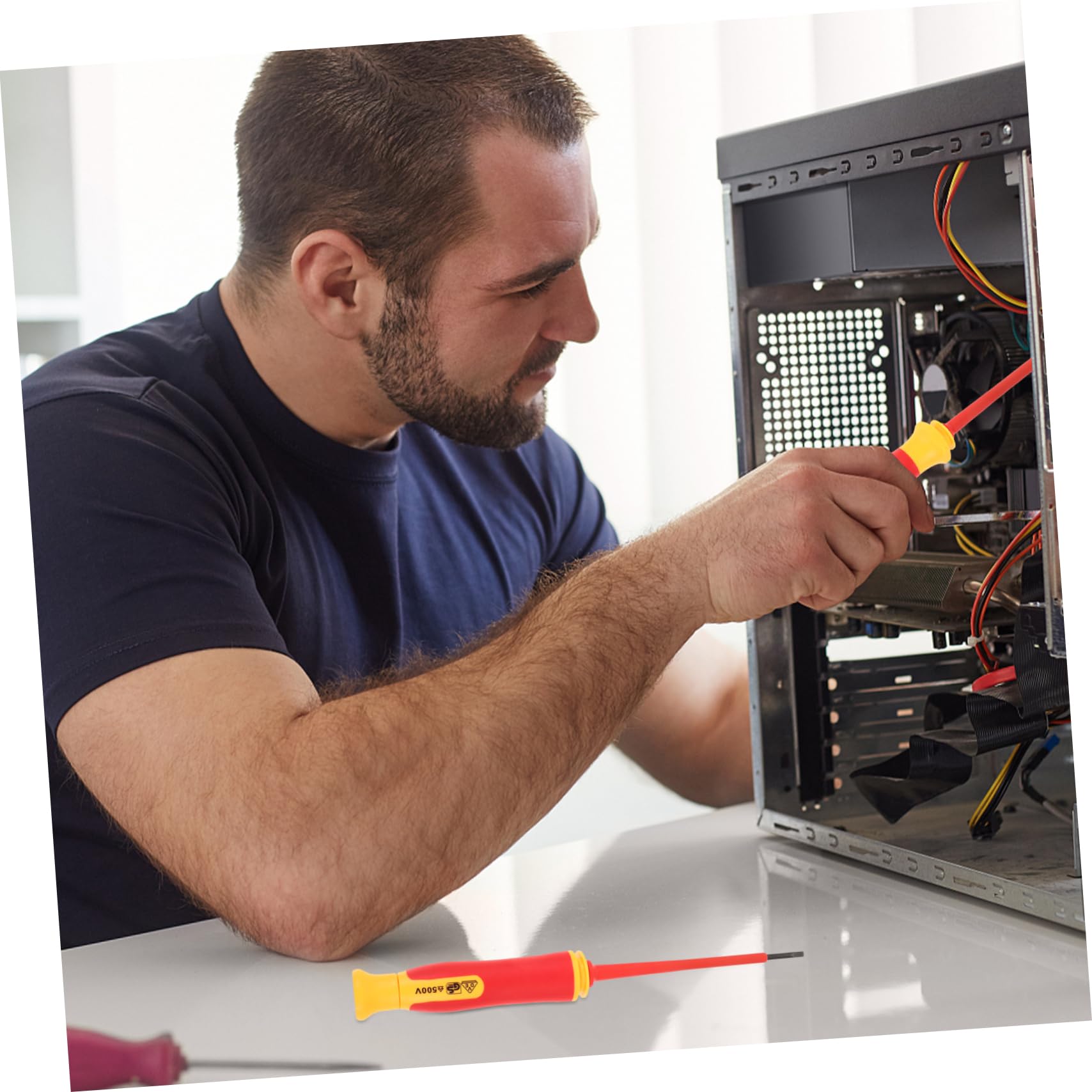 Angoily 5 Set set di strumenti per elettricista cacciavite a taglio elettronica set cacciaviti professionali elettroutensili utensili elettrici per elettricista attrezzi da elettricista pp
