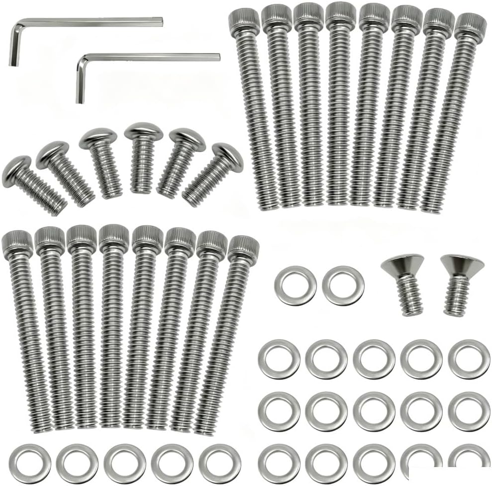 304 Stainless Steel Clutch Primary Cover Bolts Kit Fit For H S 883 1200