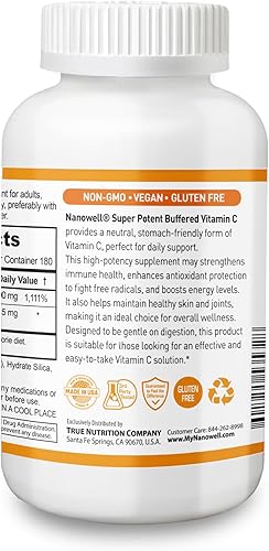 Miniatura 8 de Vitamina C pura tamponada 3000 mg por porción, suplemento dietético para apoyo inmunológico - 60 barras x 1 botella, suministro de 2 meses (60