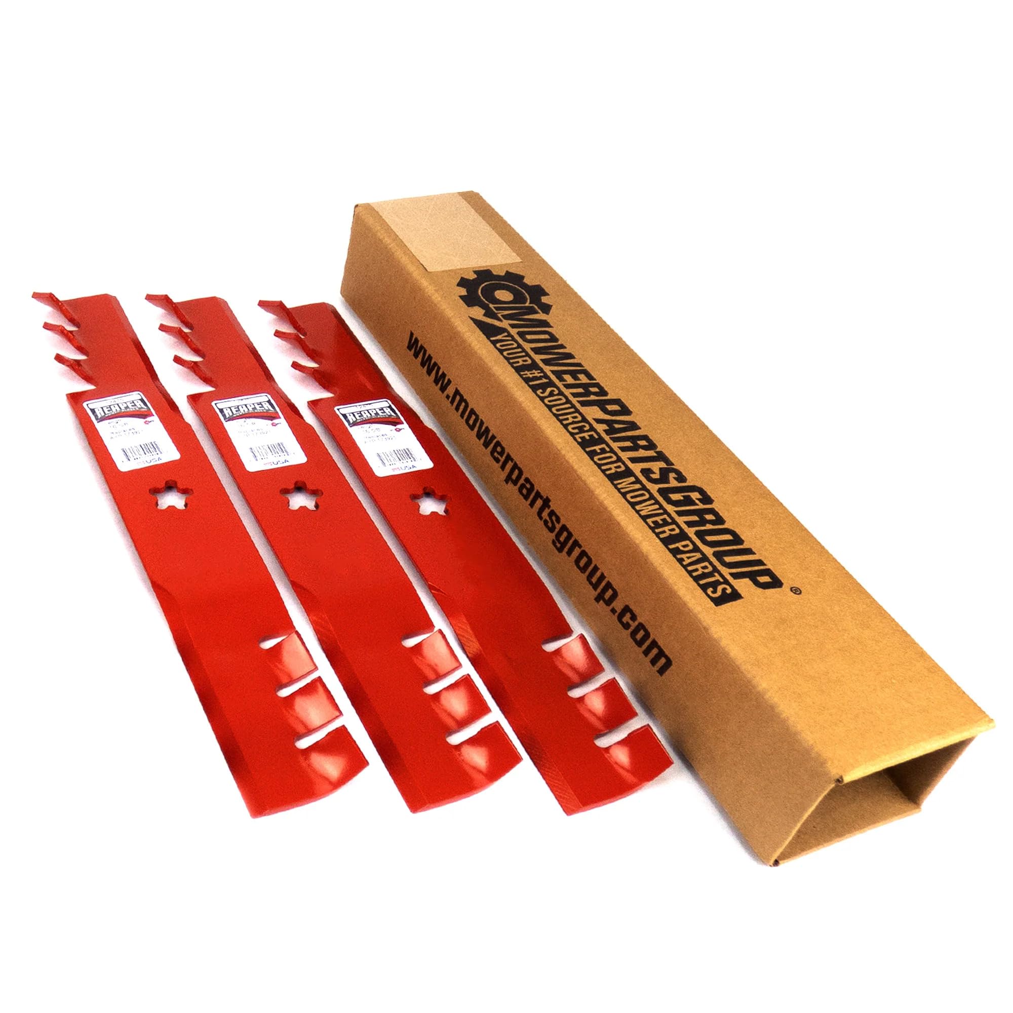 Amazon.com : MowerPartsGroup (3) Reaper Mulching Blades for