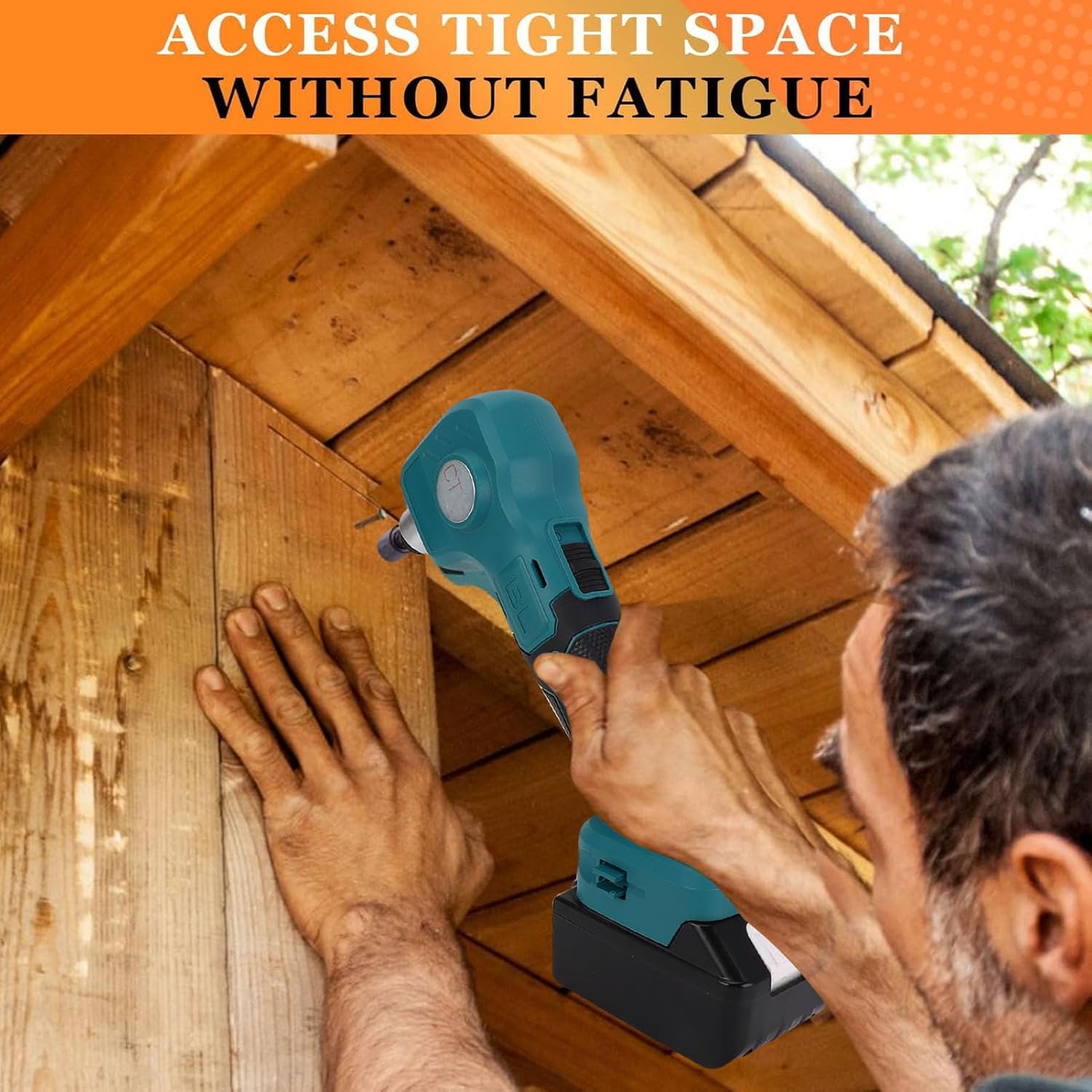 Fafeicy Cordless Palm Nailer with Brushless Motor, Power Framing Nailer Electric Screw Driving Tool for Wood Drywall Framing Decking (US Plug)