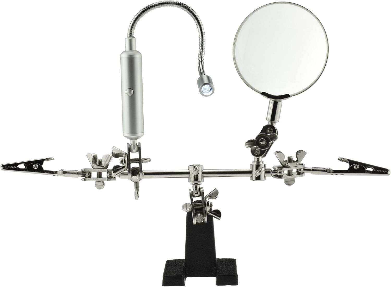 SE Helping Hand 3x Magnifier with Flexible Neck LED Flashlight - MZ1013FL