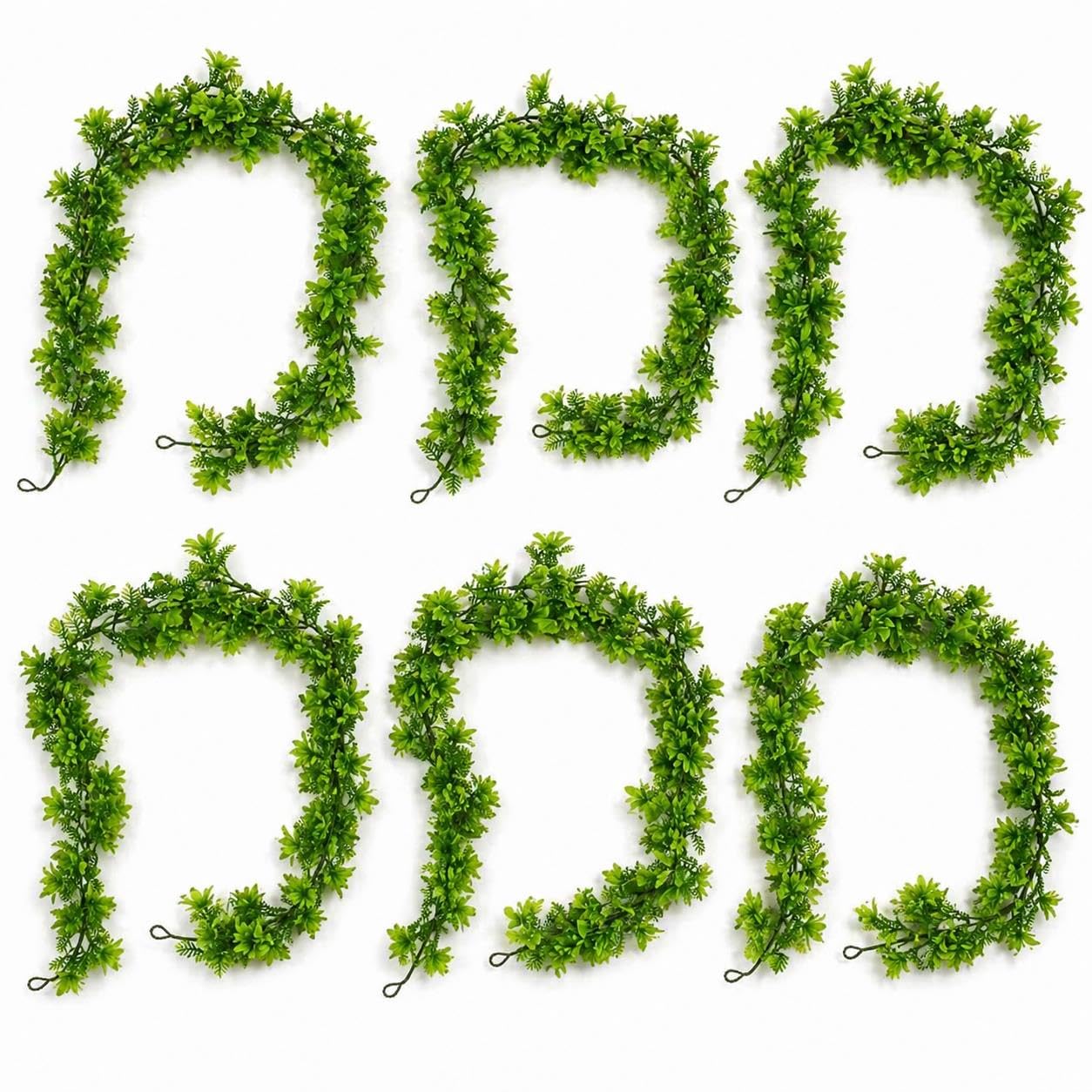 Multipack Leaf Design Artificial Hanging Plants