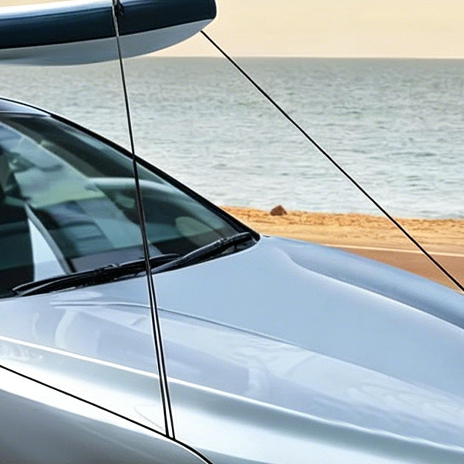 Porta Kayak Morbido Per Auto porto per tavola con cinghie di fissaggio | Portapacchi Morbido da Tetto Auto per SUV berline gite al mare viaggi su strada escursioni al lago avventure e