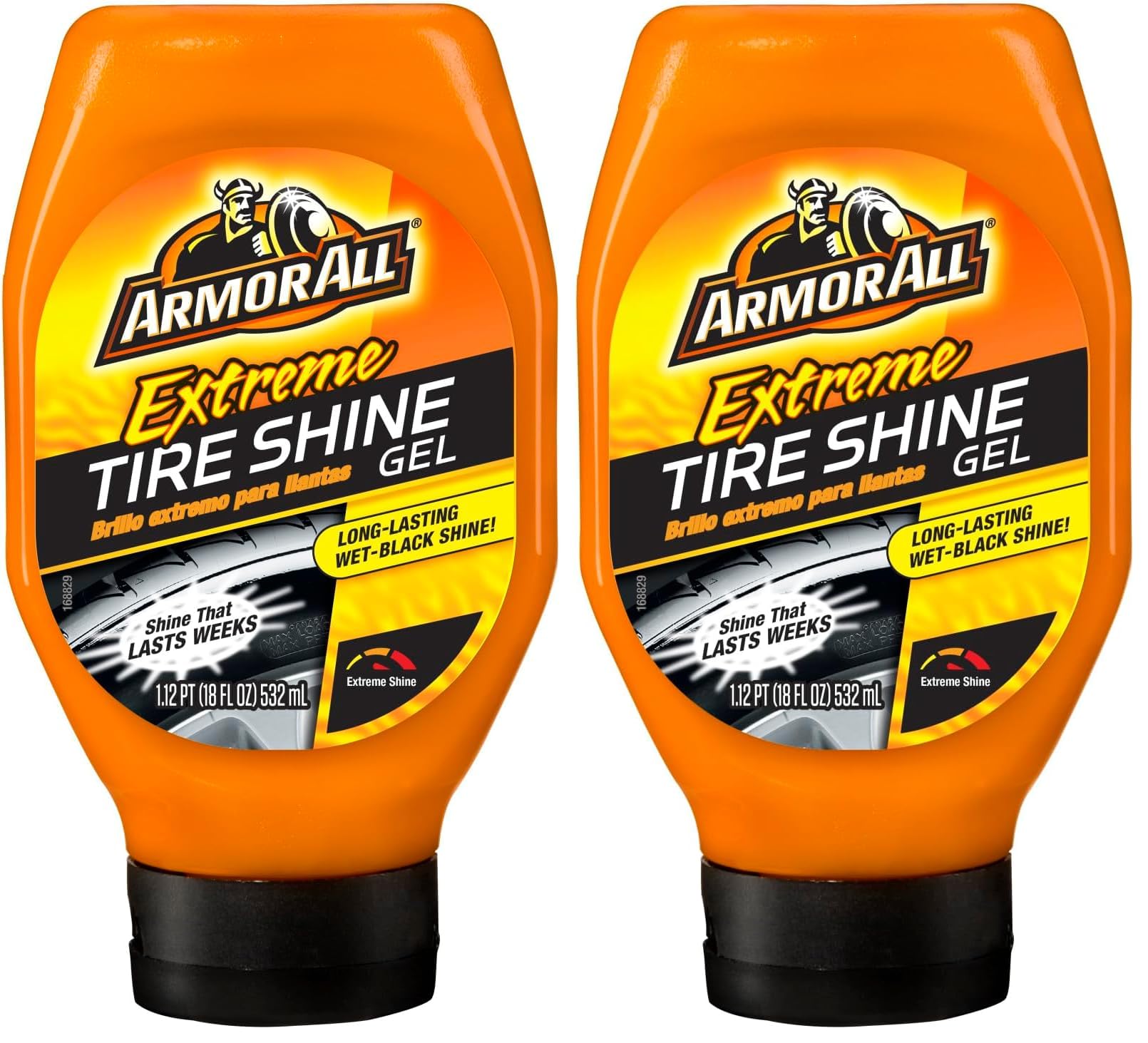Extreme Tire Shine Gel, Tire Shine for Restoring Color and Tire Protection, 18 Fl Oz (Pack of 2)