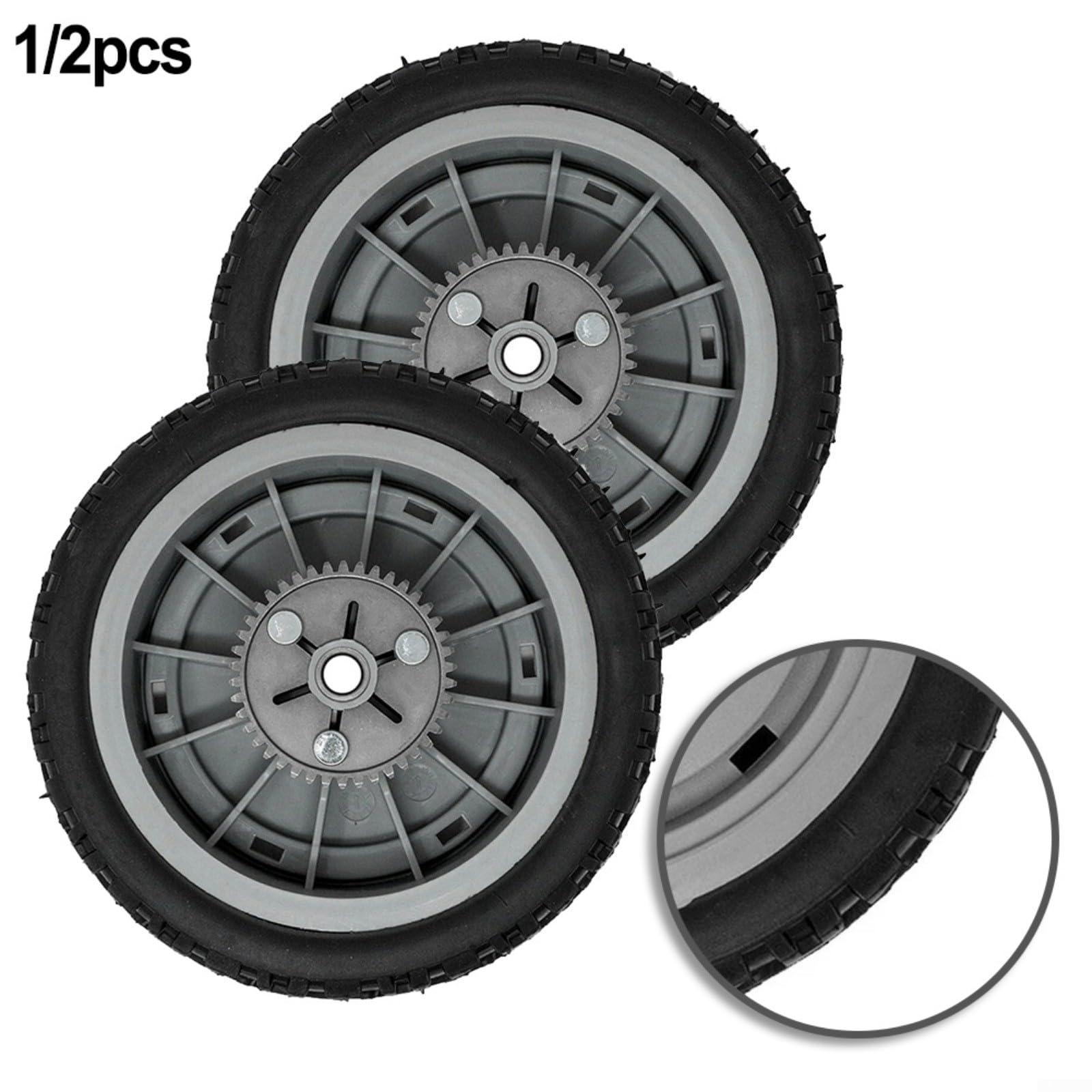 Conjunto de engranaje de rueda trasera compatible con TORO 107-3709 para cortacésped modelos 20053 a 20384, mejorando la tracción y maniobrabilidad en terrenos irregulares (2 piezas)