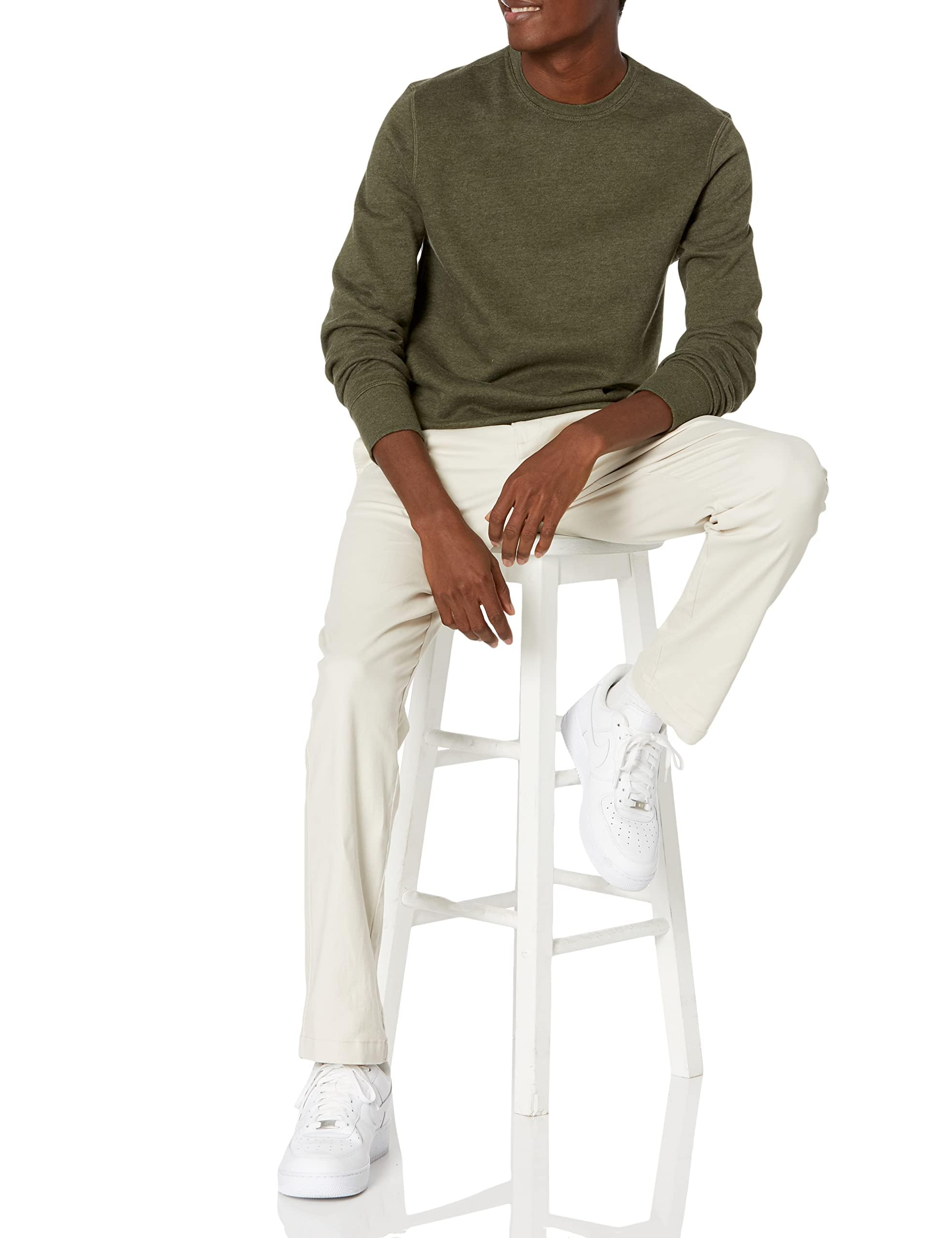 Amazon Essentials Felpa Girocollo in Pile (Disponibile nelle Taglie Big & Tall) Uomo
