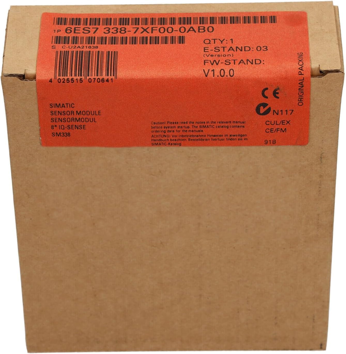 6ES7338-7XF00-0AB0 New and Sealed in Box 6ES73387XF000AB0 1 Year Warranty