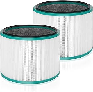 2 Pack Air Purifier Filter Replacement for Dyson HP01 HP02 DP01 DP02 Desk Air Purifiers, 360° Combi Glass Hepa Carbon Air Purifier Filter for Dyson Pure Hot Cool Link Air Purifier, Part # 968125-03