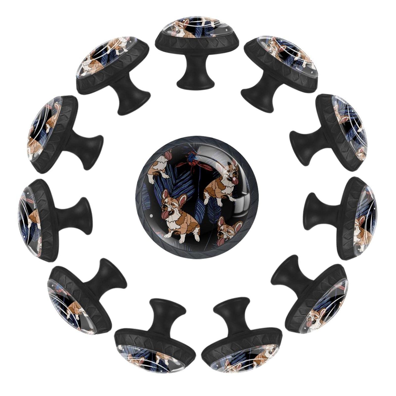 Boutons de tiroir corgi lot de 12 poignées rondes 35mm pour commode de chambre enfant