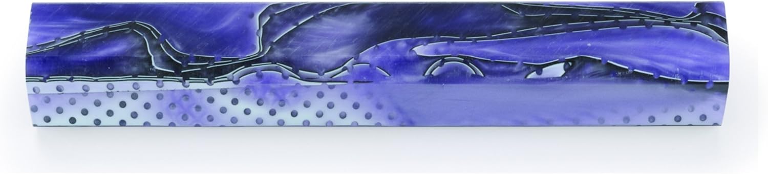 Woodriver Grape Fury Pen Blank - 3/4" X 3/4" X 5" - Pen Kit Sold Separately