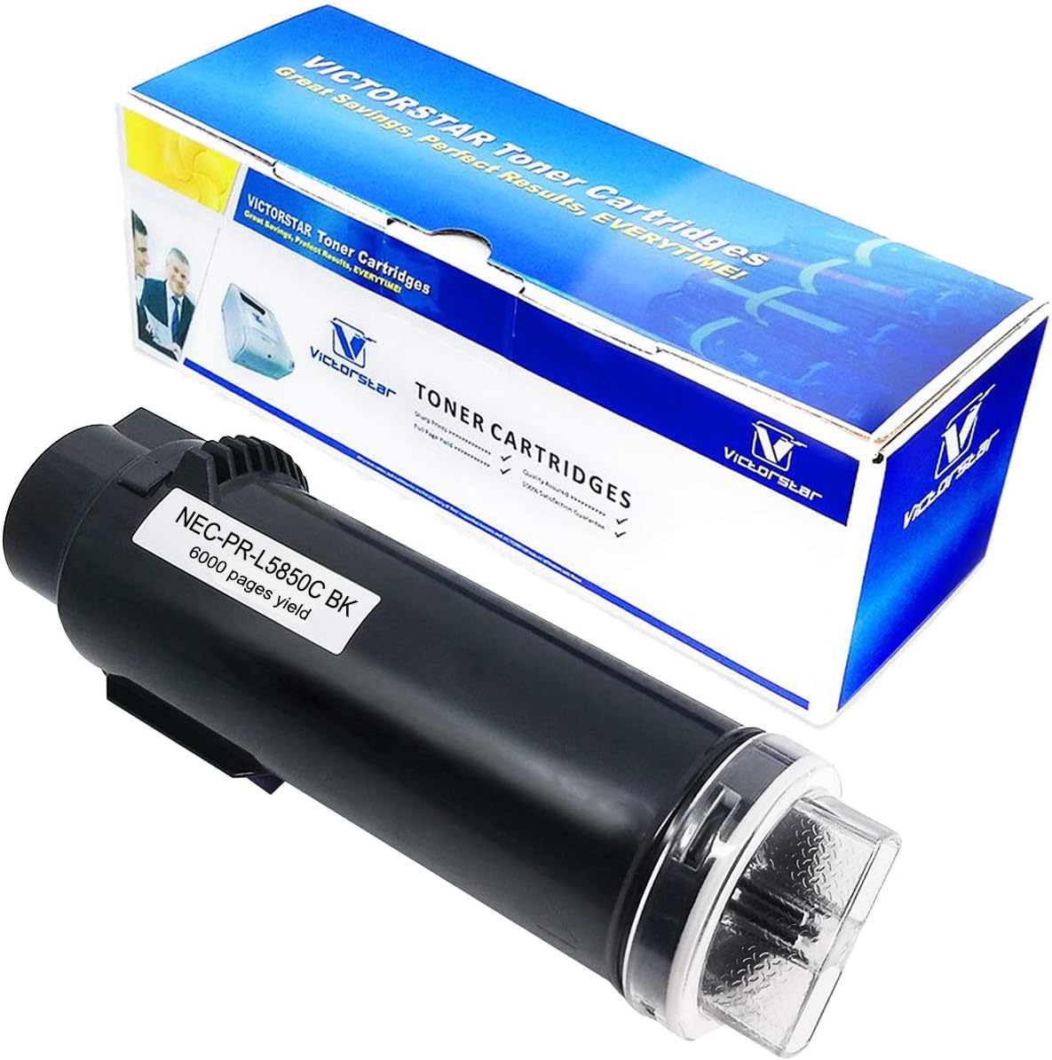 Amazon.co.jp PRL5850C互換トナーカートリッジ ブラック 大容量 VICTORSTAR 6000ページ 対応機種NEC