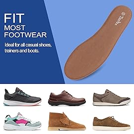 2 Pair -Shoe Inserts for Mens Memory Foam Insoles,Replacement Insoles for Work Boots Running Shoes, Cushion Shock Absorbing for Foot Pain Relief, Comfort Breathable Inner Soles Brown 45EU,US12