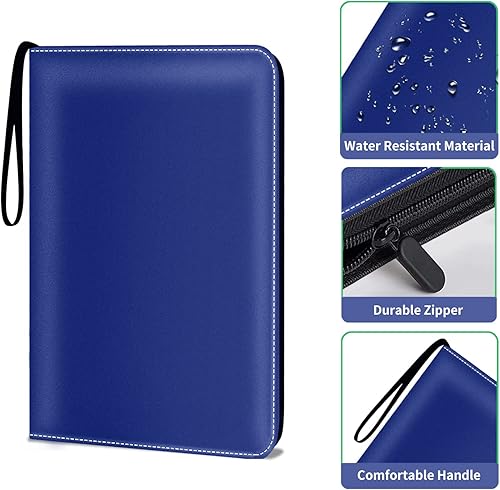 Miniatura 4 de HESTECH Card Binder 9-Pocket for Trading Card Games TCG, 900 Pockets Card Holder with 50 Removable Sleeves with Zipper for Baseball Football Sports