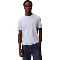 Calvin Klein Uomo T-Shirt Maniche Corte Micro Logo con Scollo Rotondo