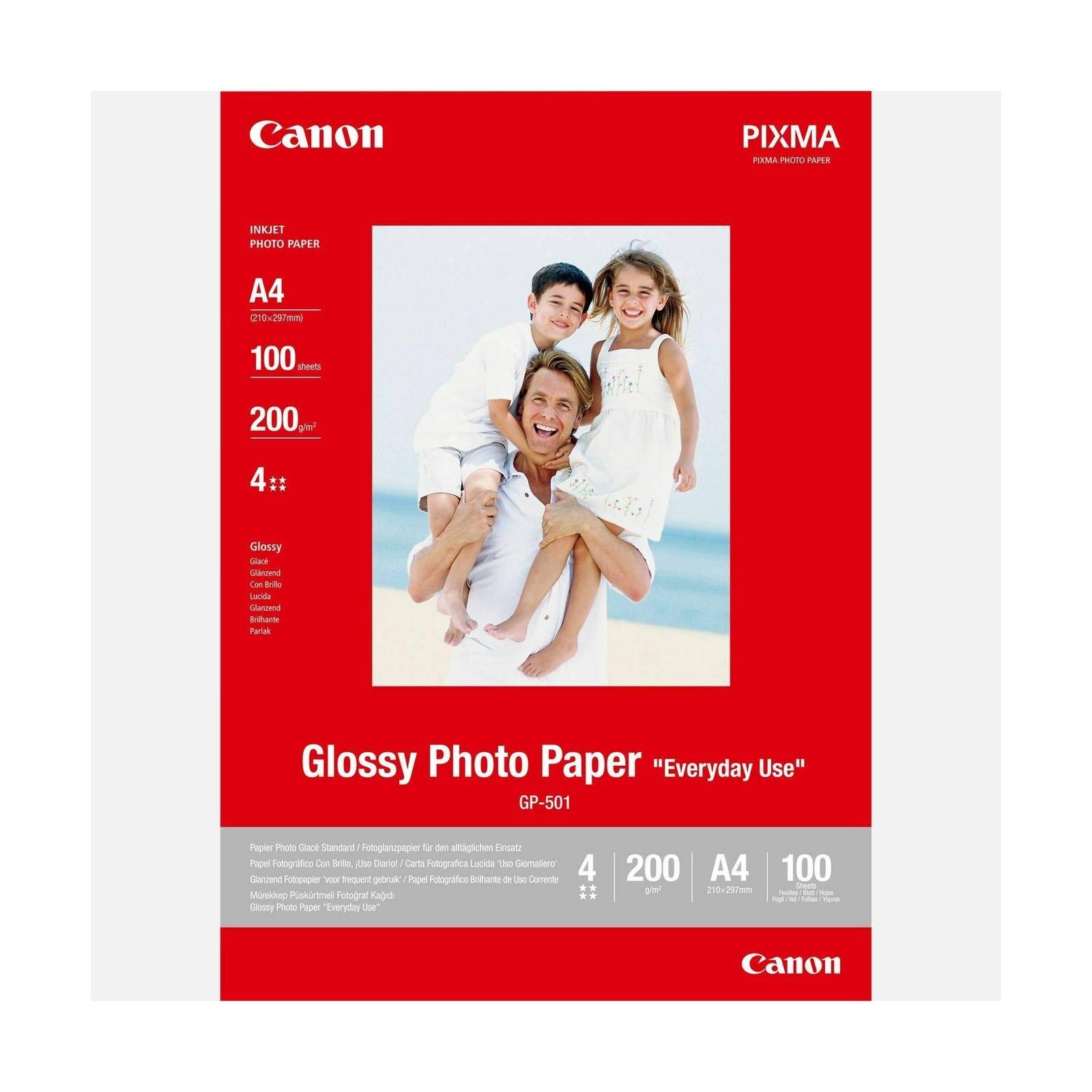 Canon 0775B001 Fotopapier, glänzend, A4, 100 Blatt