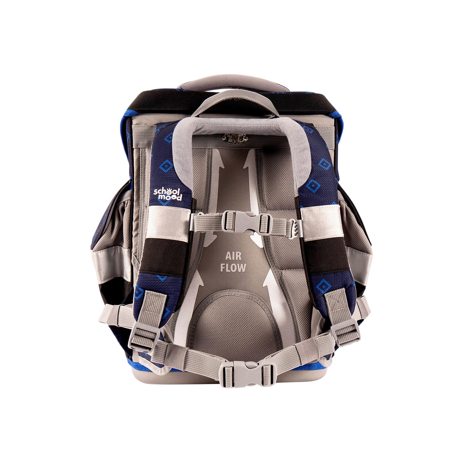 Familando - School Mood Timeless Air+ Schulranzen Set - 6-teilig mit Federmappe - HSV Fußball Verein - 980g leicht mit 23L Volumen - mit höhenverstellbarem System & Reflektoren- Ab 1. Klasse
